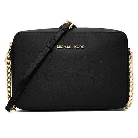 michael kors jet set large leather chain crossbody bag|michael kors jet set collection.